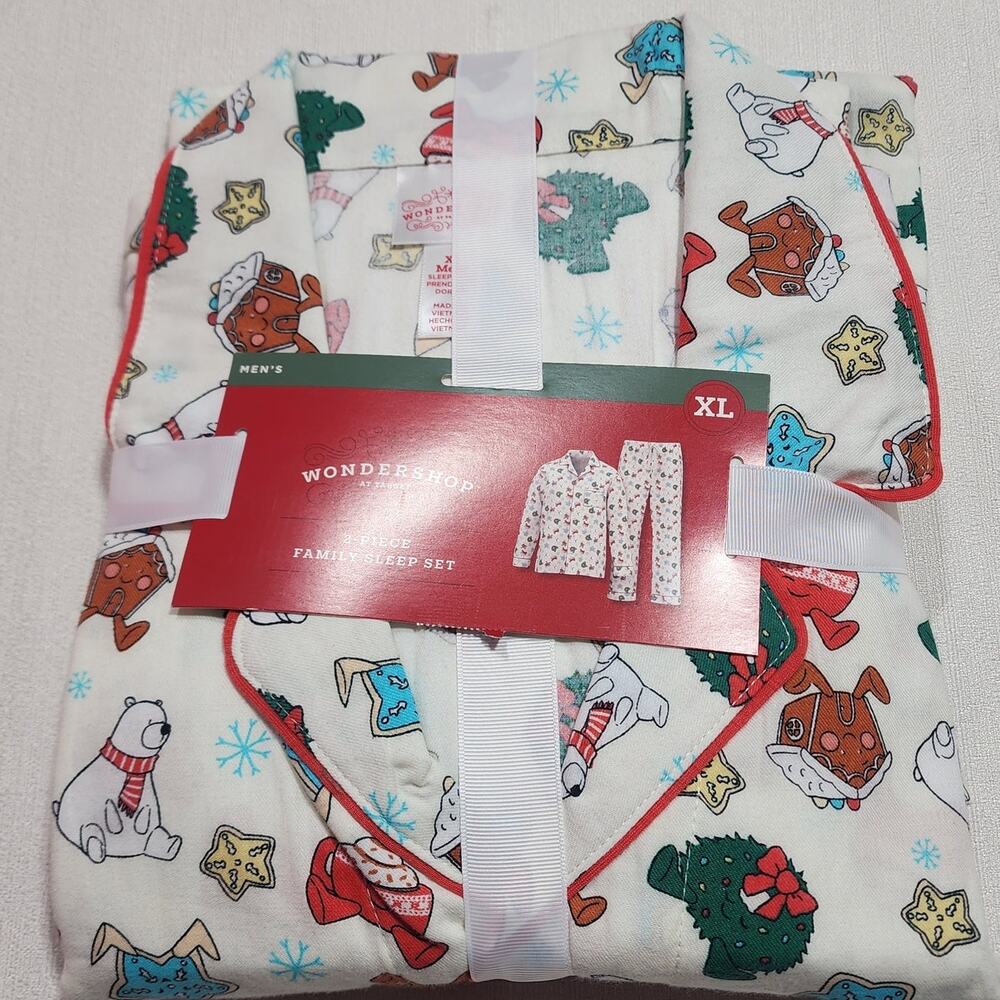 Wondershop men's two piece family sleep set XL